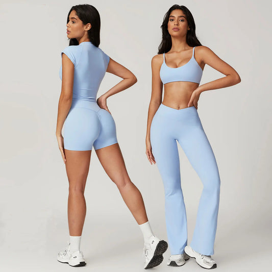 Gym Sets For Women Crop Top