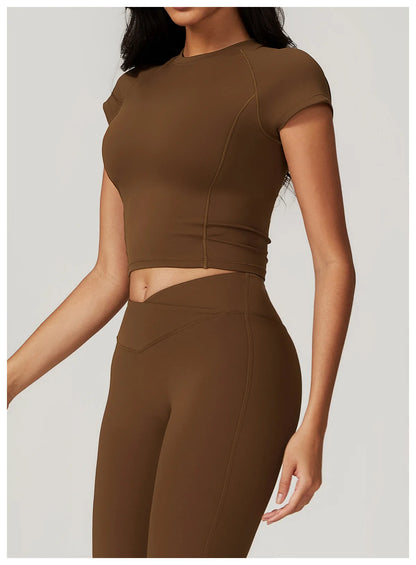 Gym Sets For Women Crop Top