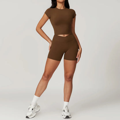 Gym Sets For Women Crop Top