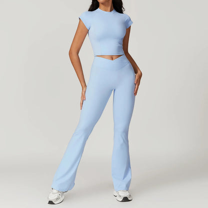 Gym Sets For Women Crop Top