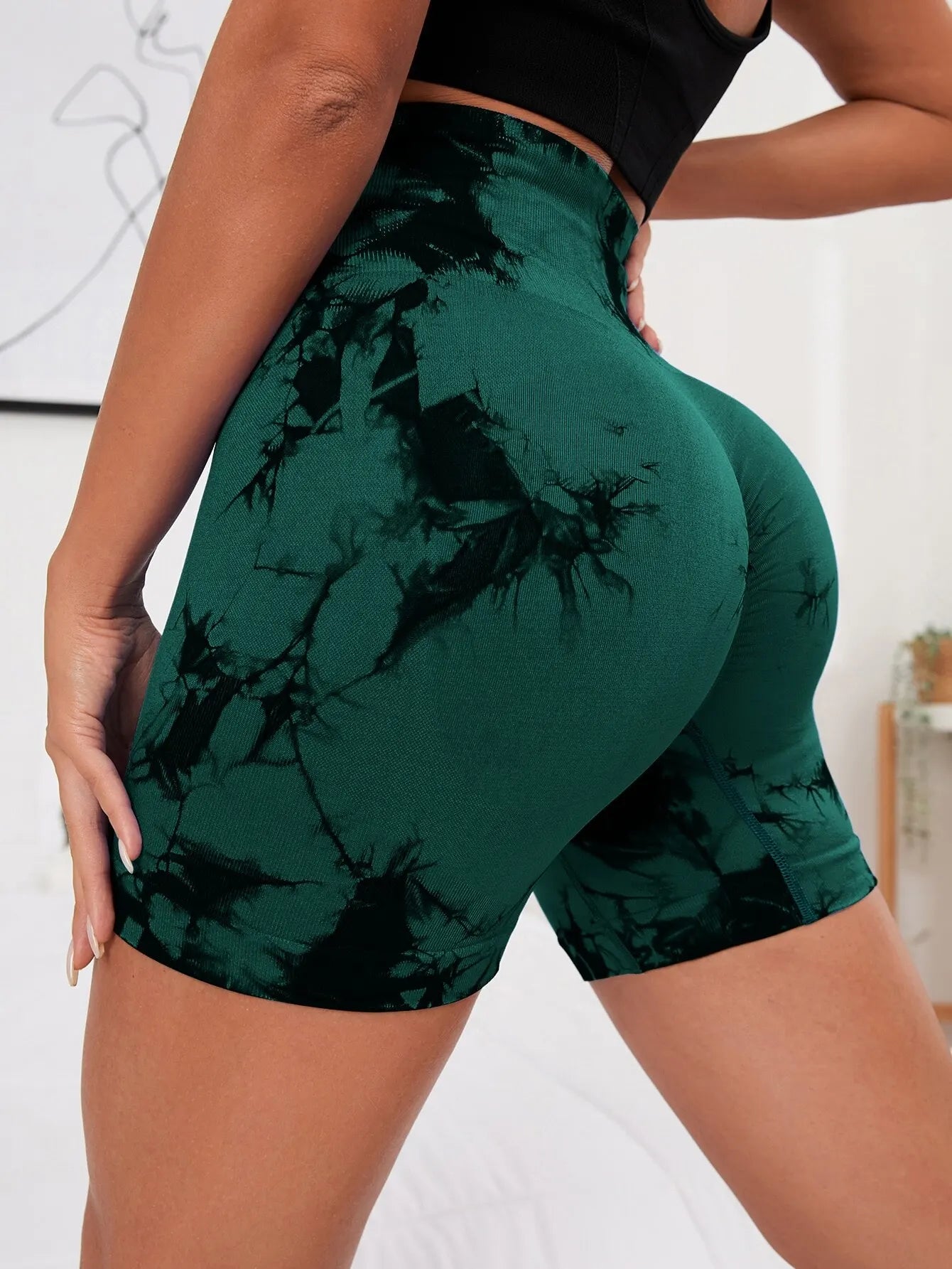 Gym Shorts Women -Tie Dye