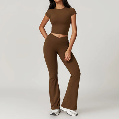 Gym Sets For Women Crop Top