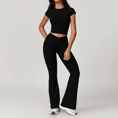 Gym Sets For Women Crop Top