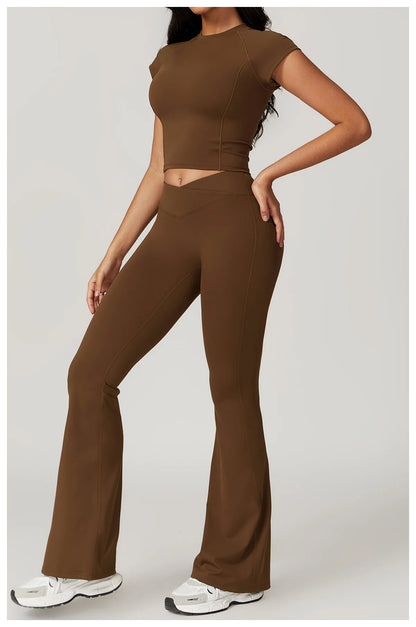 Gym Sets For Women Crop Top
