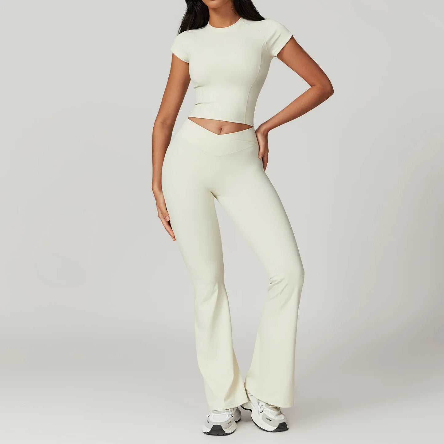 Gym Sets For Women Crop Top
