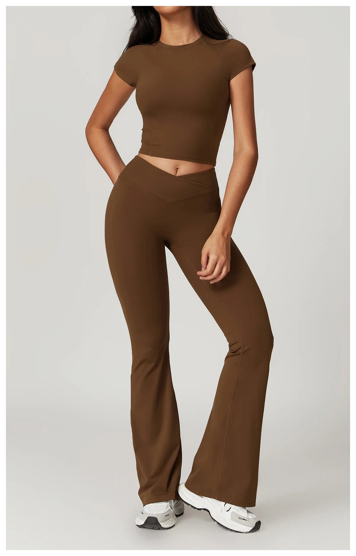 Gym Sets For Women Crop Top