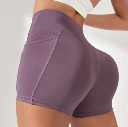Gym Shorts Women - Cross Waist