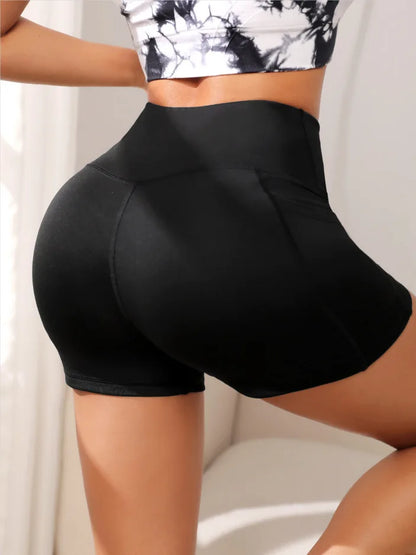 Gym Shorts Women - Cross Waist