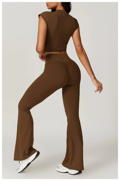 Gym Sets For Women Crop Top