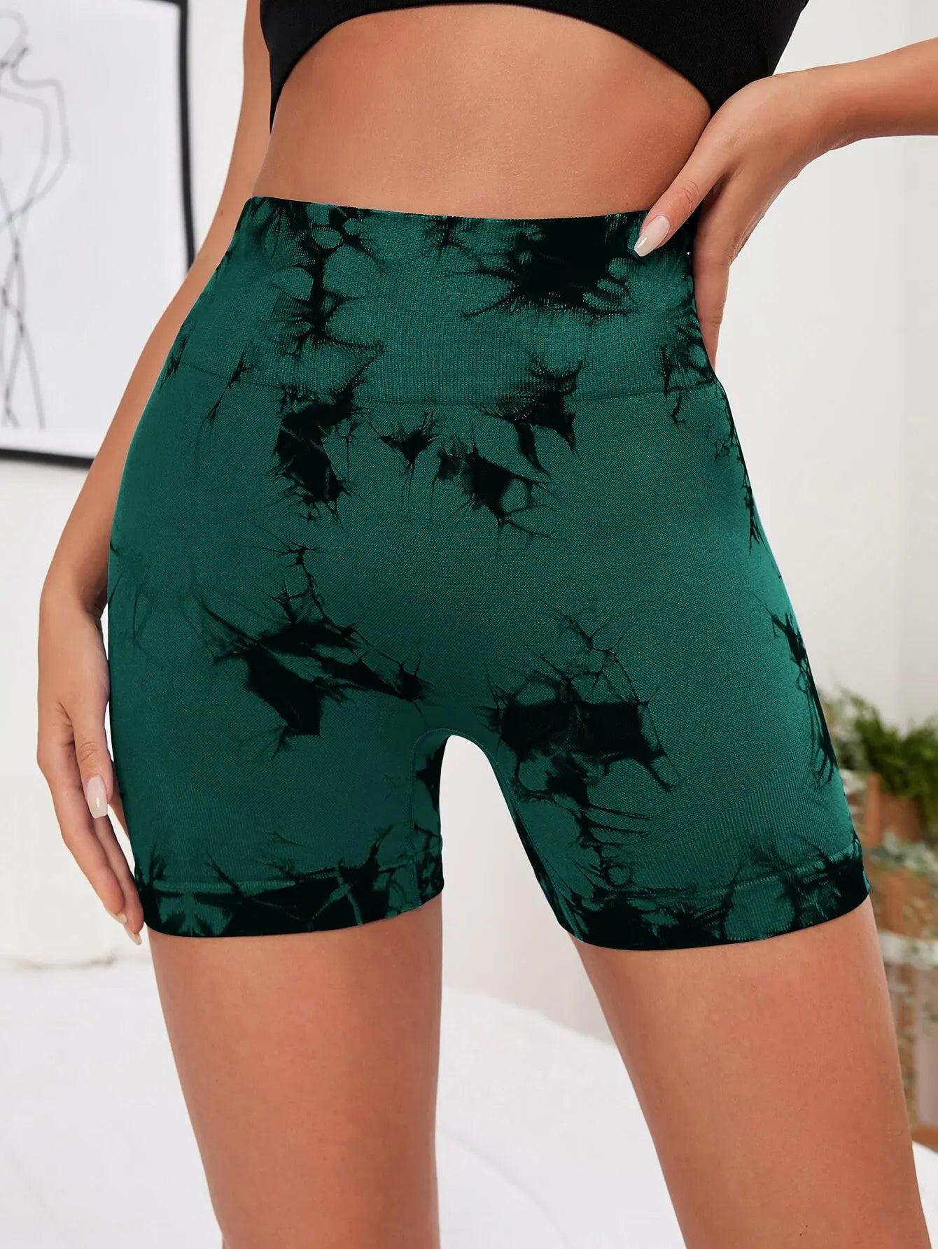 Gym Shorts Women -Tie Dye